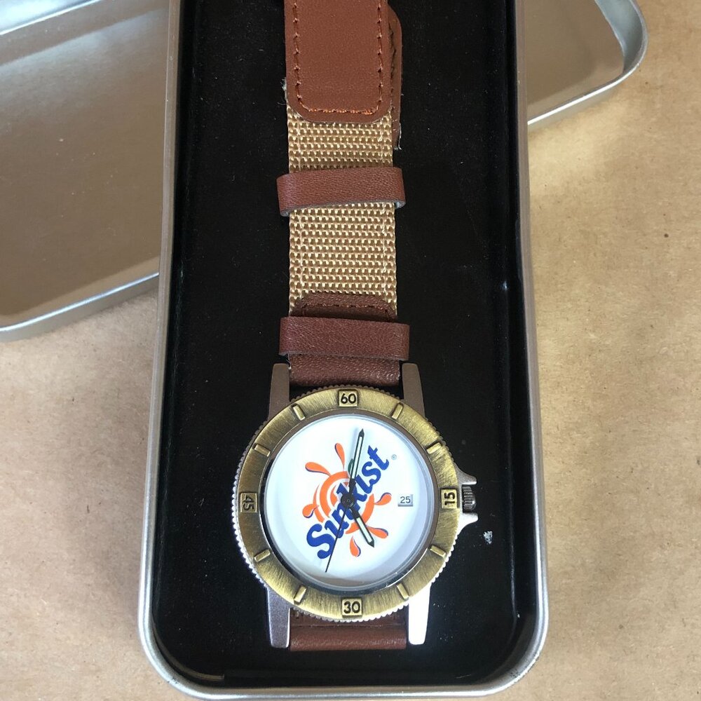 Vintage Sun Time Sunkist Promotional Analog Watch NIB